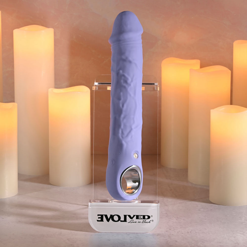 Evolved Large Purple Fantasy Purple 21.8 Cm Usb Rechargeable Vibrator
