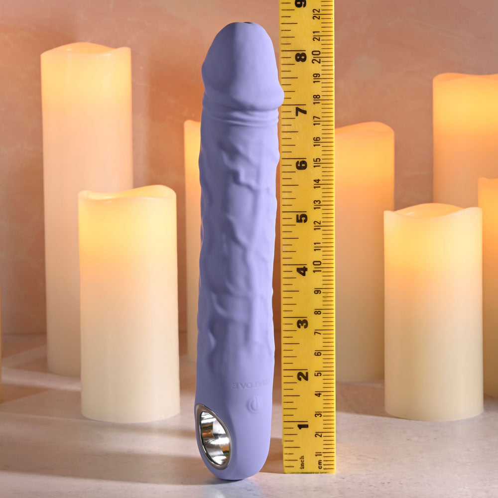 Evolved Large Purple Fantasy Purple 21.8 Cm Usb Rechargeable Vibrator
