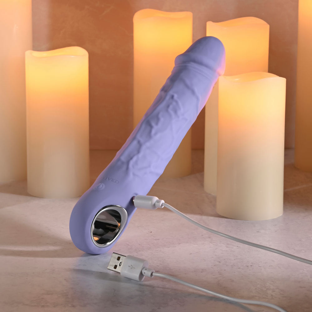 Evolved Large Purple Fantasy Purple 21.8 Cm Usb Rechargeable Vibrator