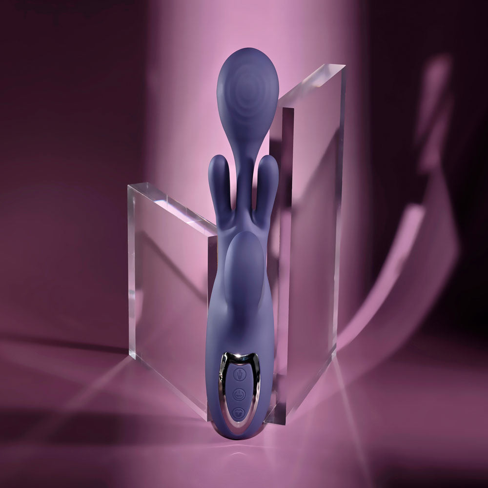 Evolved Bow Down Purple Usb Rechargeable Rabbit Vibrator