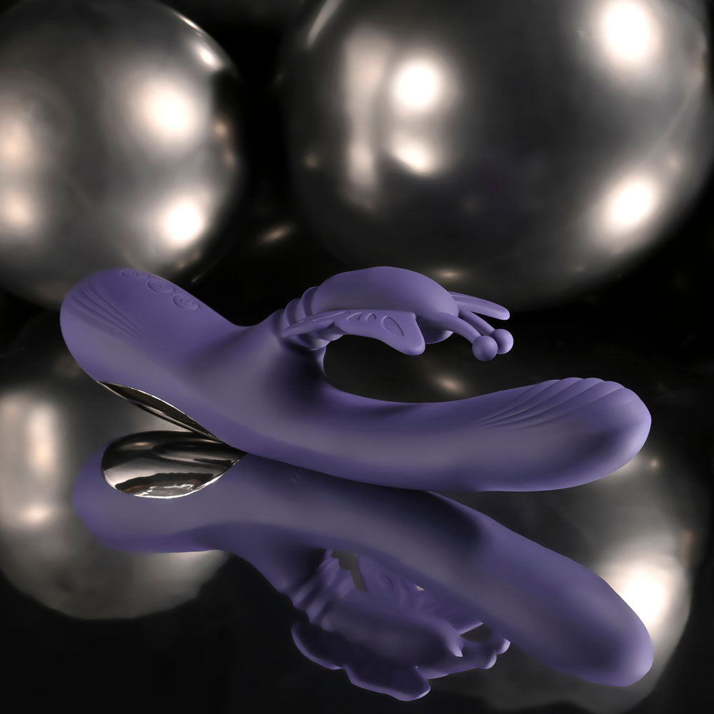 Evolved Wings Of Frenzy Purple Usb Rechargeable Butterfly Vibrator