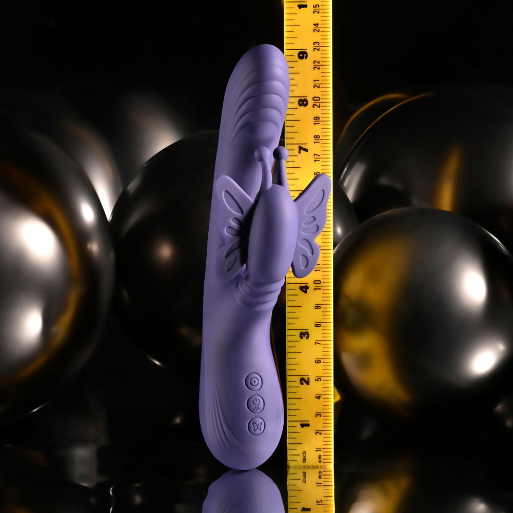 Evolved Wings Of Frenzy Purple Usb Rechargeable Butterfly Vibrator