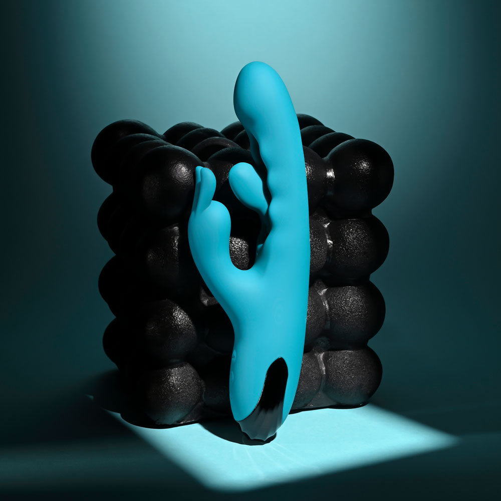 Evolved Bunny Tapper Blue 20 Cm Usb Rechargeable Rabbit Vibrator With Flicking Shaft