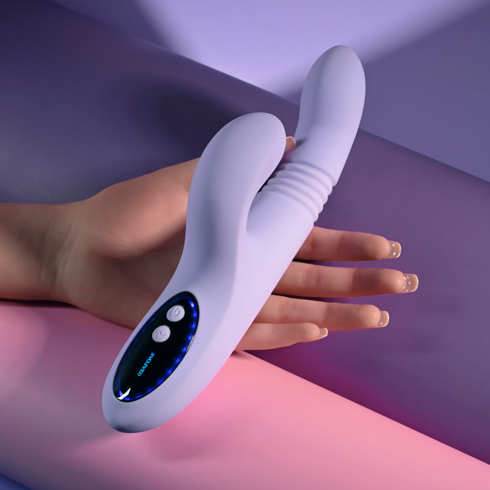 Evolved Pep Talk Purple 23.3 Cm Usb Rechargeable Thrusting Vibrator With Tapping Clitoral Stimulator