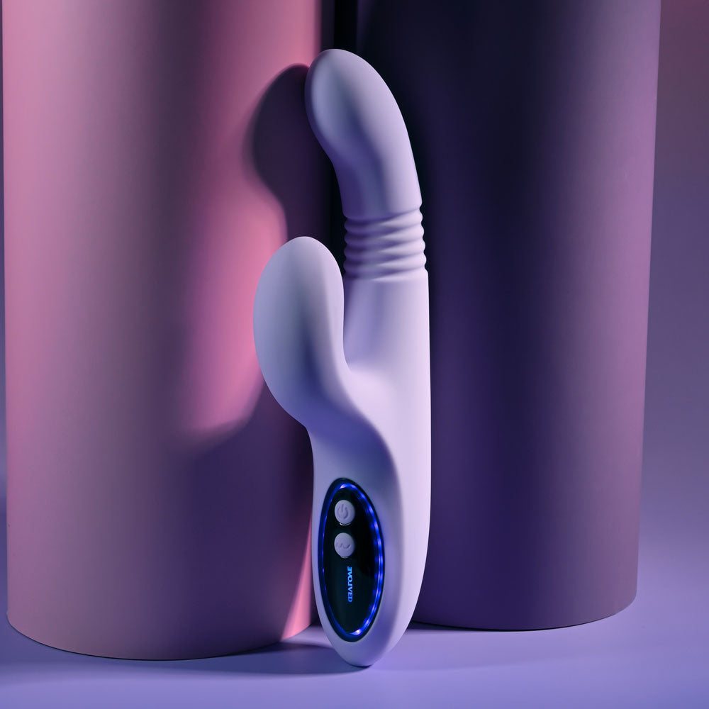 Evolved Pep Talk Purple 23.3 Cm Usb Rechargeable Thrusting Vibrator With Tapping Clitoral Stimulator