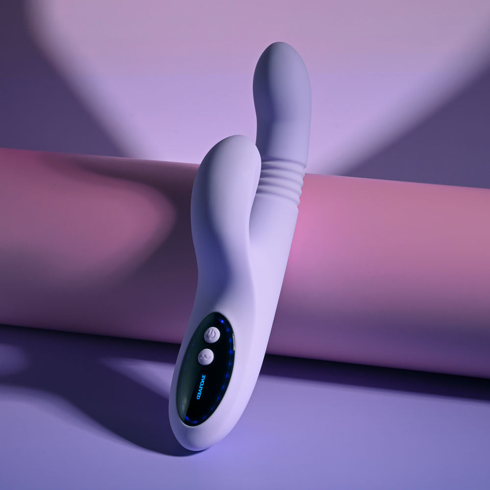 Evolved Pep Talk Purple 23.3 Cm Usb Rechargeable Thrusting Vibrator With Tapping Clitoral Stimulator