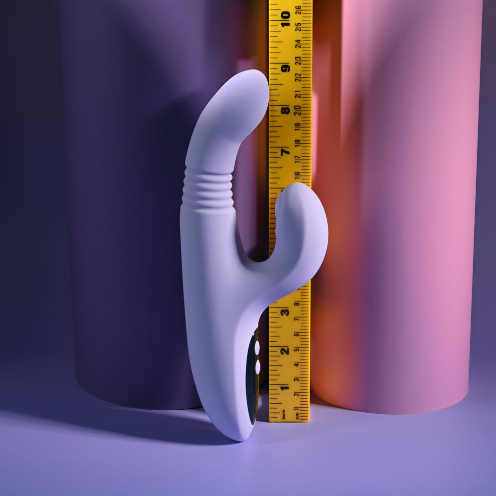 Evolved Pep Talk Purple 23.3 Cm Usb Rechargeable Thrusting Vibrator With Tapping Clitoral Stimulator