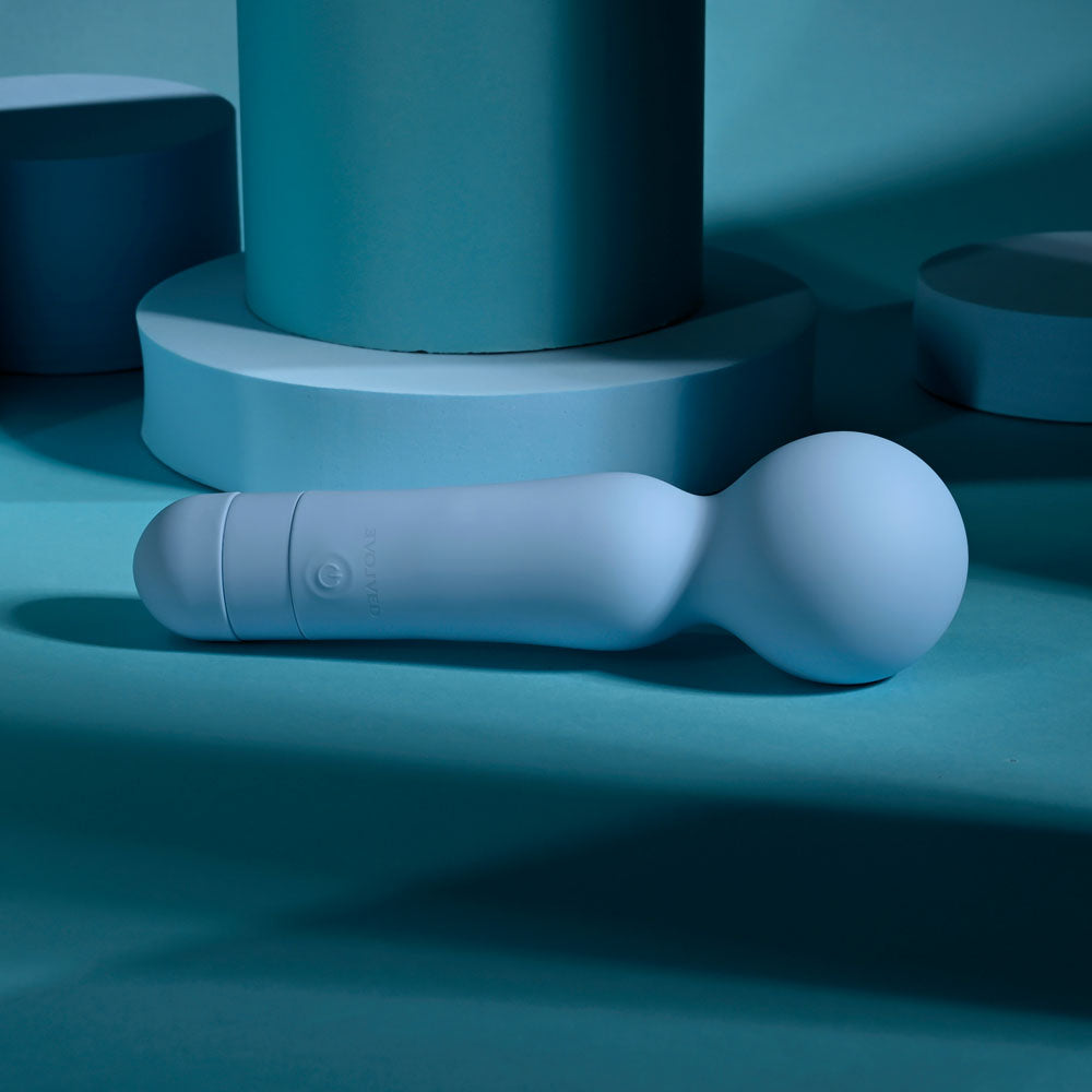 Evolved Iris Blue 18.3 Cm Usb Rechargeable Massage Wand