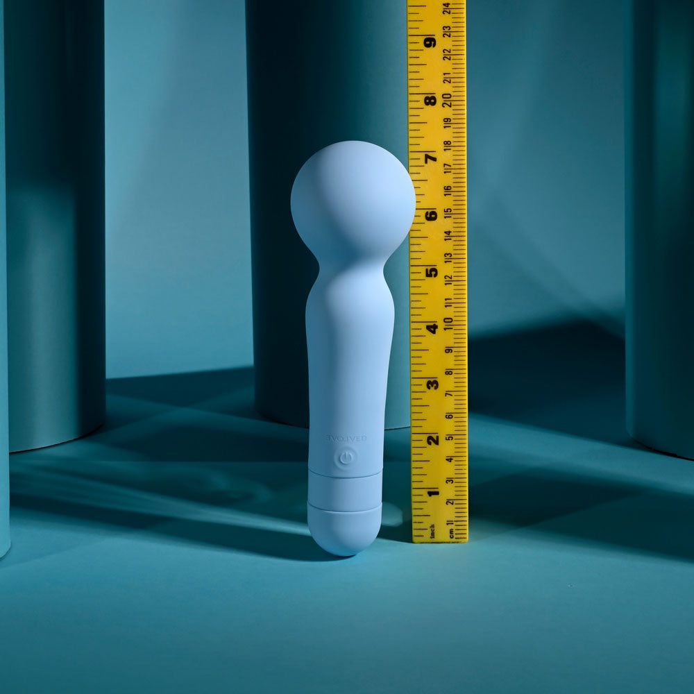 Evolved Iris Blue 18.3 Cm Usb Rechargeable Massage Wand