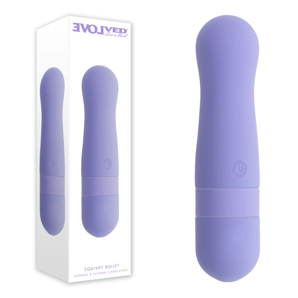 Evolved Squishy Bullet Purple 11 Cm Usb Rechargeable Bullet