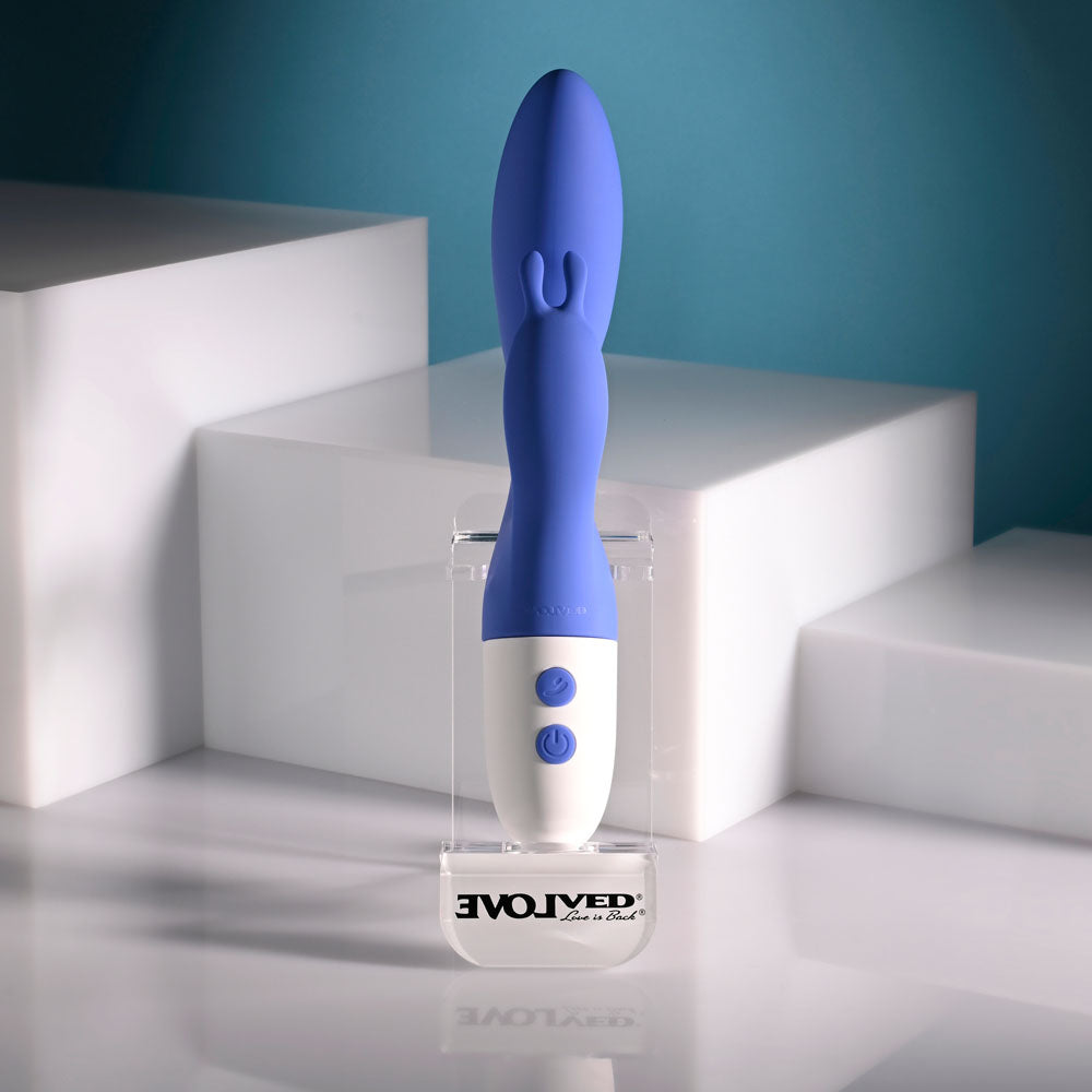 Evolved Funny Bunny Blue 20 Cm Usb Rechargeable Rabbit Vibrator