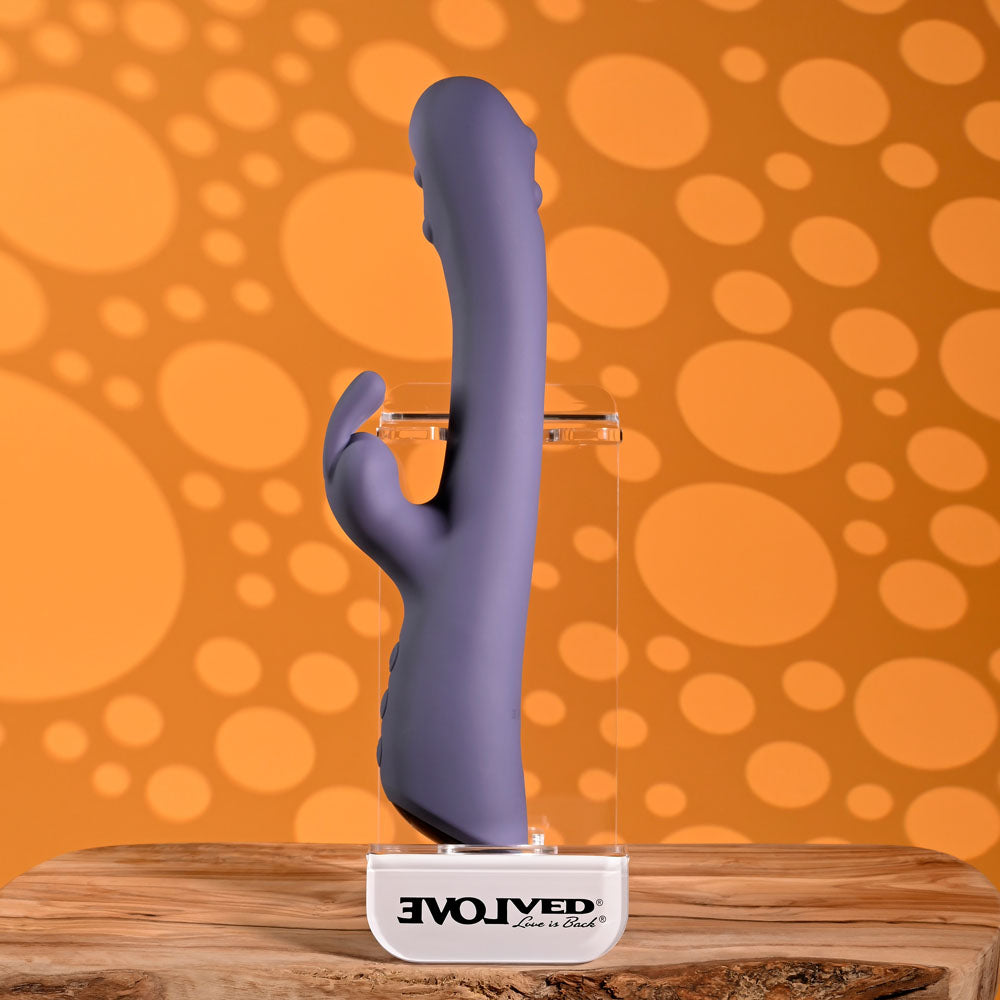Evolved Poppin Good Time Purple 20 Cm Usb Rechargeable Rabbit Vibrator