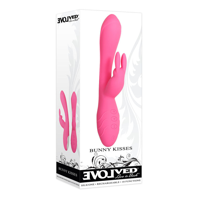 Evolved Bunny Kisses Pink 20 Cm Usb Rechargeable Rabbit Vibrator