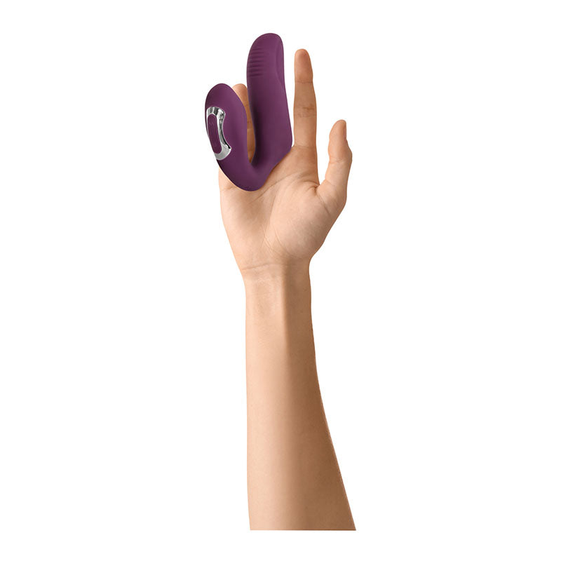 Evolved Helping Hand Purple Usb Rechargeable Dual Finger Stimulator