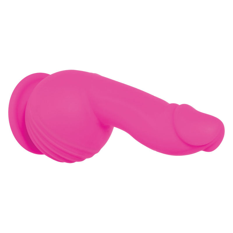 Evolved Ballistic Pink 19 Cm Usb Rechargeable Vibrating Dong With Balls Motor & Remote