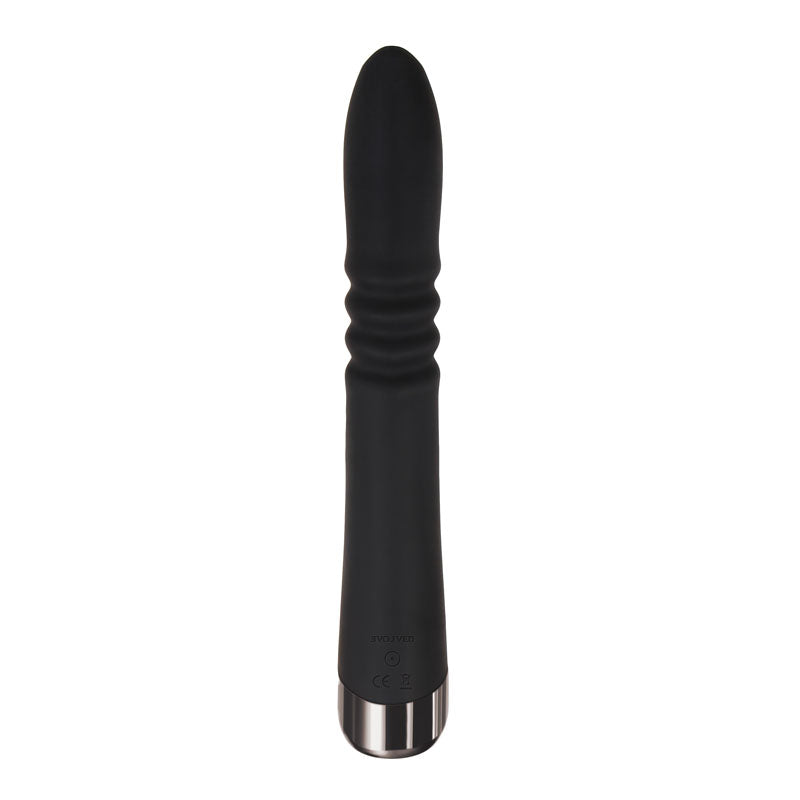Evolved Rapid Rabbit Black 25.4 Cm Usb Rechargeable Thrusting Rabbit Vibrator