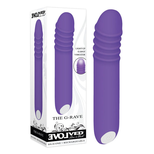 Evolved The G Rave Purple 15.1 Cm Usb Rechargeable Vibrator