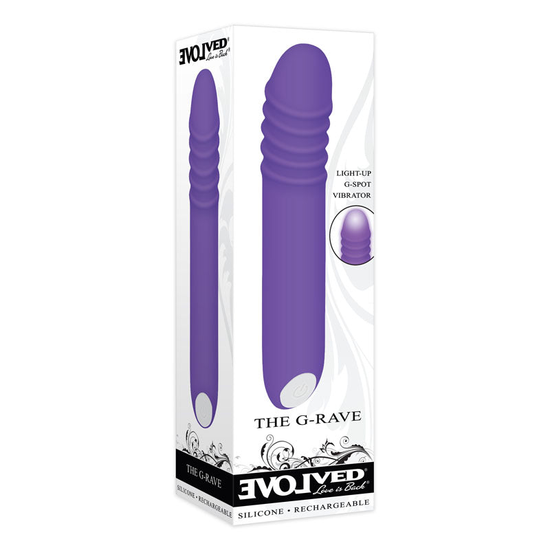 Evolved The G Rave Purple 15.1 Cm Usb Rechargeable Vibrator