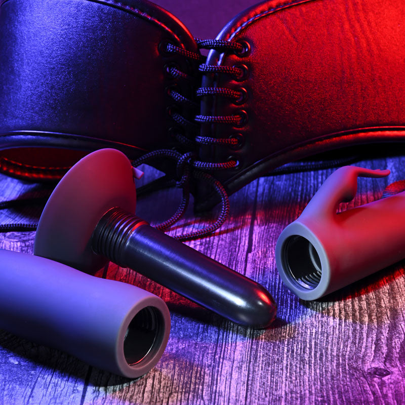 Evolved Heavenly Harness Black Usb Rechargeable Strap On Kit