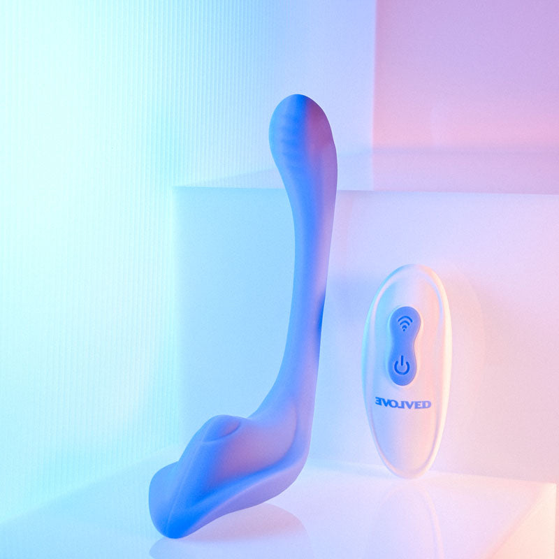 Evolved Anywhere Vibe Purple Usb Rechargeable Flexible Vibe With Remote