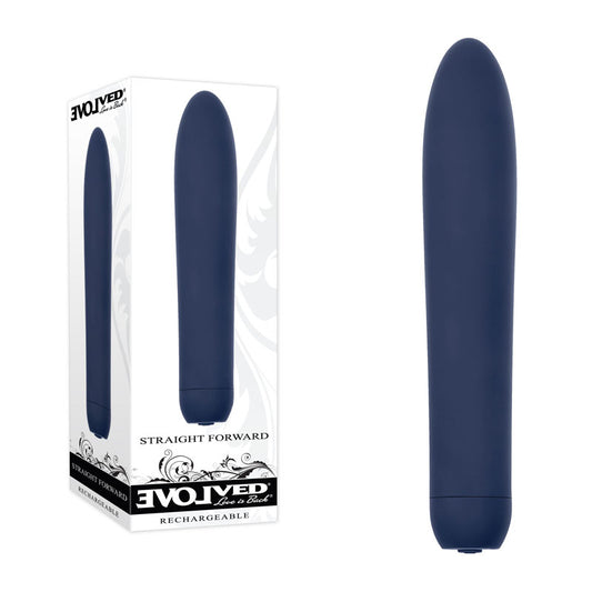 Evolved Straight Forward Blue 16.5 Cm Usb Rechargeable Vibrator