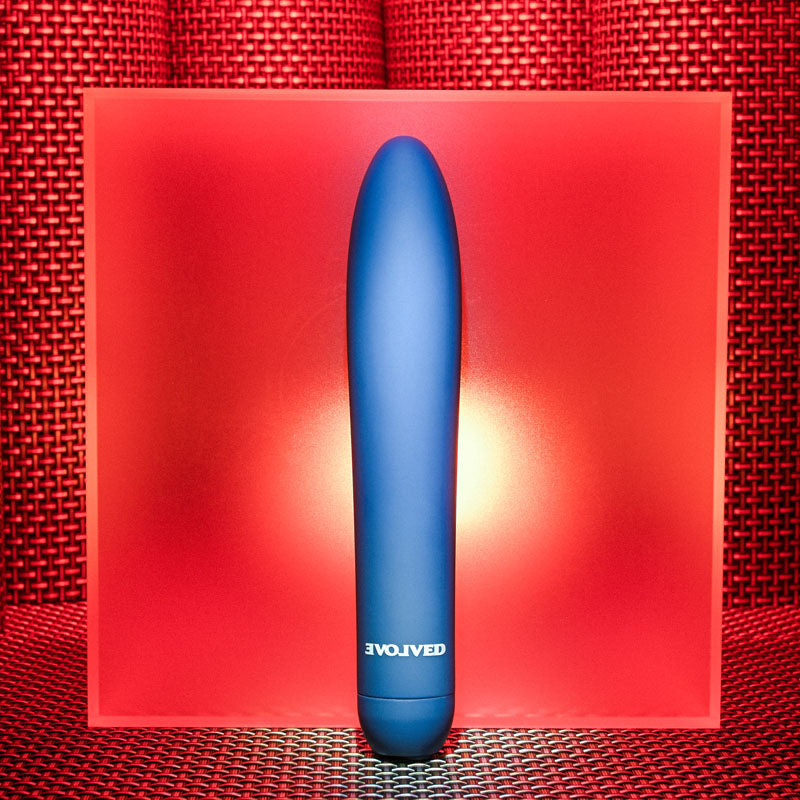 Evolved Straight Forward Blue 16.5 Cm Usb Rechargeable Vibrator