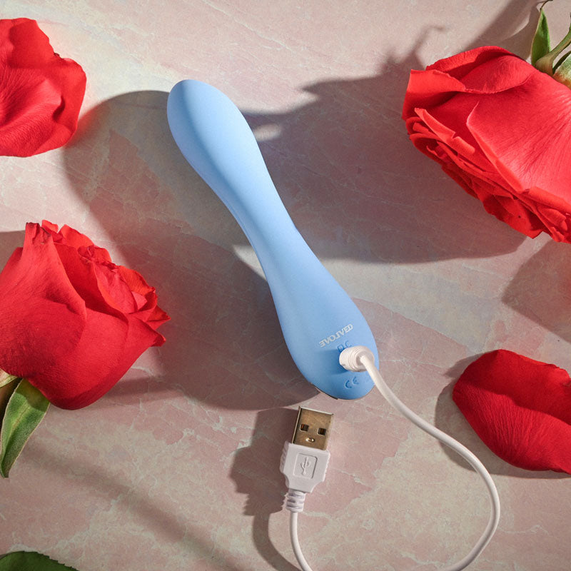 Evolved Blue Crush Blue 12 Cm Usb Rechargeable Mini Vibrator