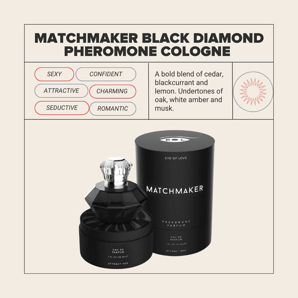 Eye Of Love Matchmaker Black Diamond 30 Ml Pheromone Cologne For Men To Attract Women 30 Ml Spray