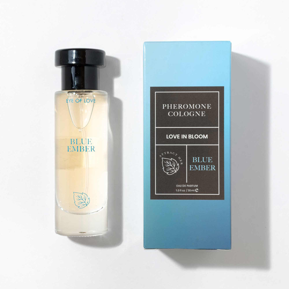 Eye Of Love Love In Bloom Blue Ember Pheromone Cologne 30ml Citrus & Cedar Scented Pheromone Cologne For Men To Attract Women 30 Ml Spray