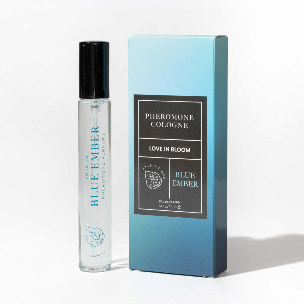 Eye Of Love Love In Bloom Blue Ember Pheromone Cologne 10ml Citrus & Cedar Scented Pheromone Cologne For Men To Attract Women 10 Ml Spray