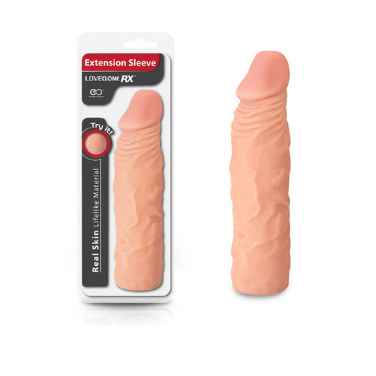 Love Clone Rx Extension Sleeve Flesh Flesh 20 Cm Penis Extender Sleeve