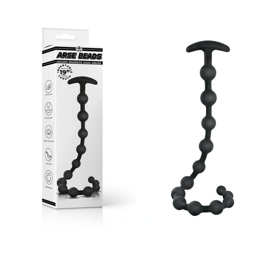 Arse Beads Black 48 Cm Silicone Anal Beads