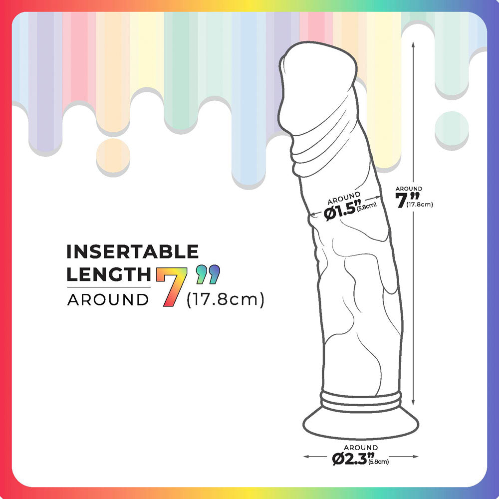 Jellido 18cm Dildo Clear Coloured 18 Cm Dildo