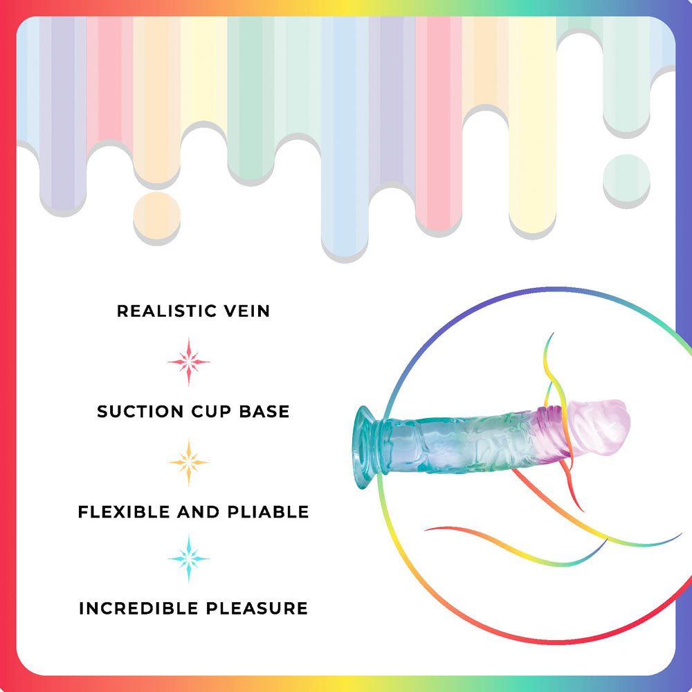 Jellido 18cm Dildo Clear Coloured 18 Cm Dildo