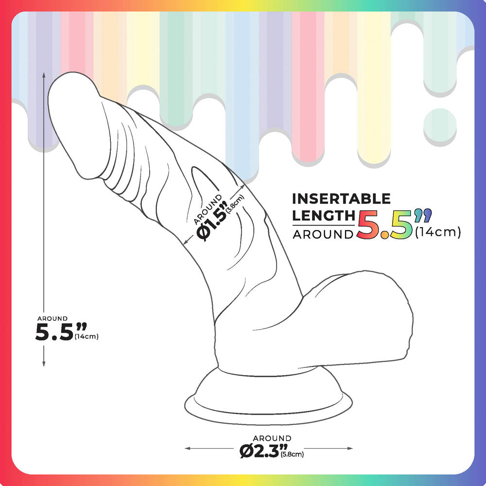 Jellido 14cm Curved Dildo Clear Coloured 14 Cm Dildo