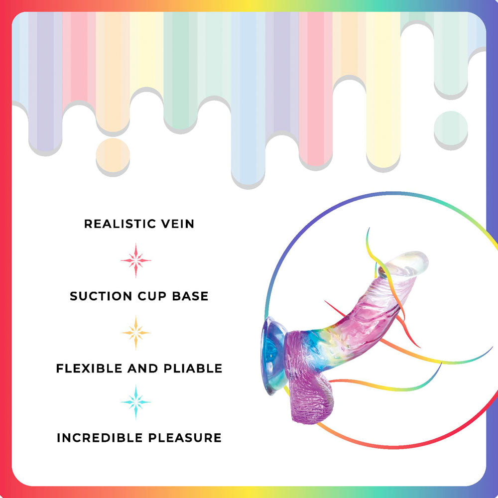 Jellido 14cm Curved Dildo Clear Coloured 14 Cm Dildo