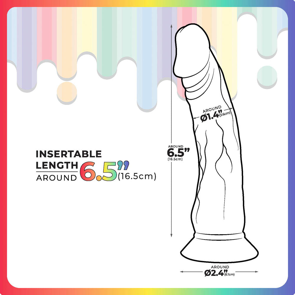 Jellido 16.5cm Dildo Clear Coloured 16.5 Cm Dildo