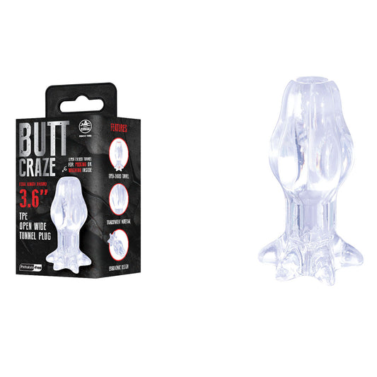 Butt Craze Clear Gaping Butt Plug