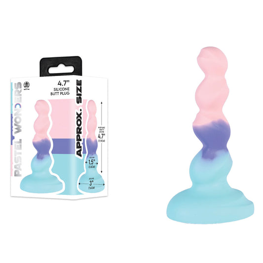 Pastel Wonders 11.9 Cm Silicone Butt Plug Coloured 11.9 Cm Butt Plug
