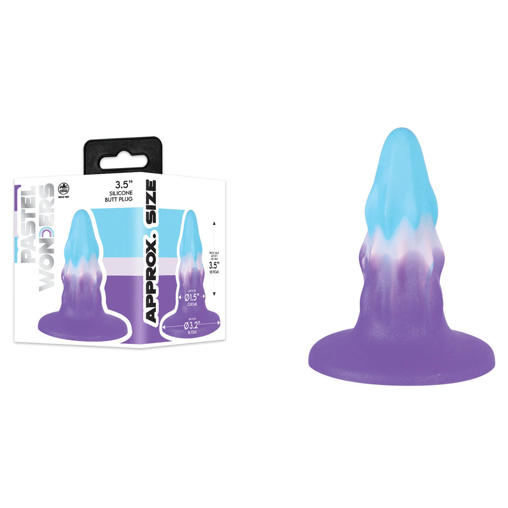 Pastel Wonders 8.9 Cm Silicone Butt Plug Coloured 8.9 Cm Butt Plug