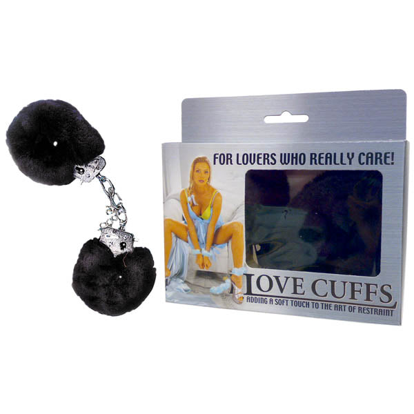 Love Cuffs Black Fluffy Hand Cuffs
