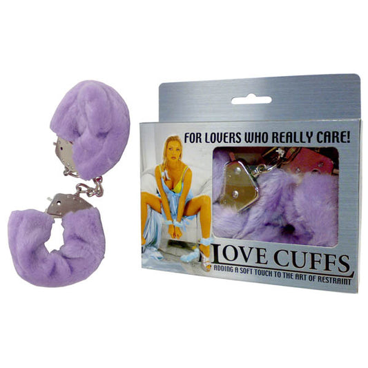 Love Cuffs Purple Fluffy Skin Hand Cuffs