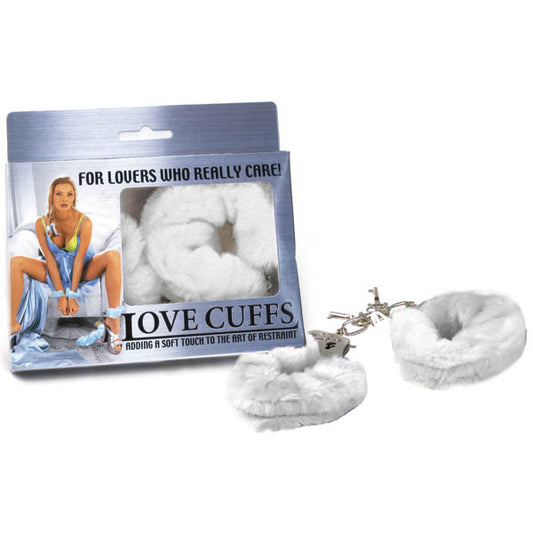 Love Cuffs White Fluffy Hand Cuffs