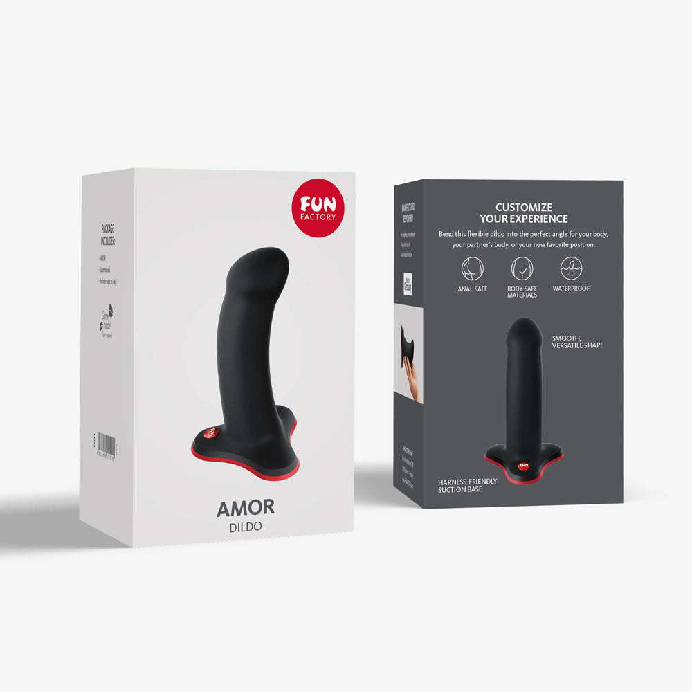 Fun Factory Amor Black Black 14.6 Cm Dildo