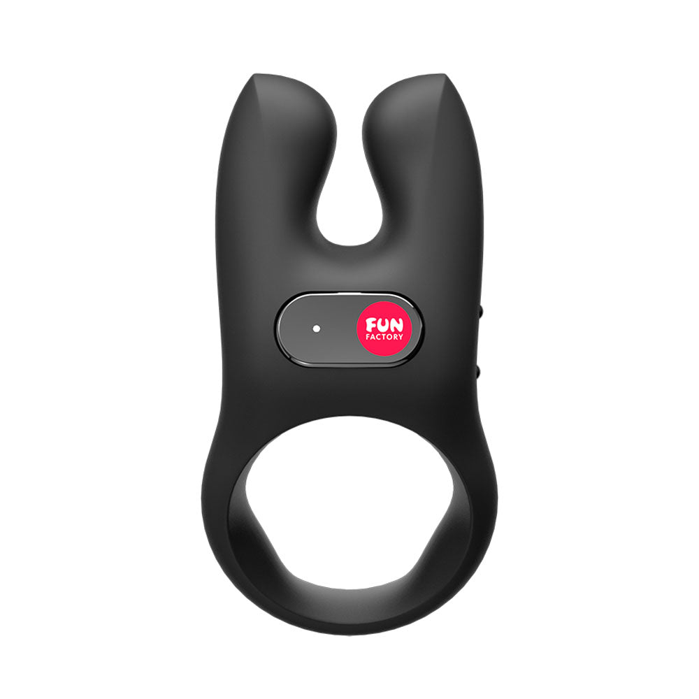 Fun Factory Nos Black Black Usb Rechargeable Vibrating Cock Ring