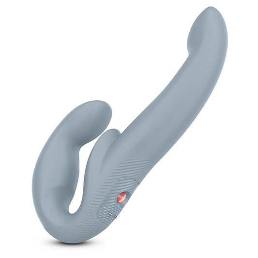 Fun Factory Share Vibe Pro Cool Grey Grey Usb Rechargeable Strapless Strap On
