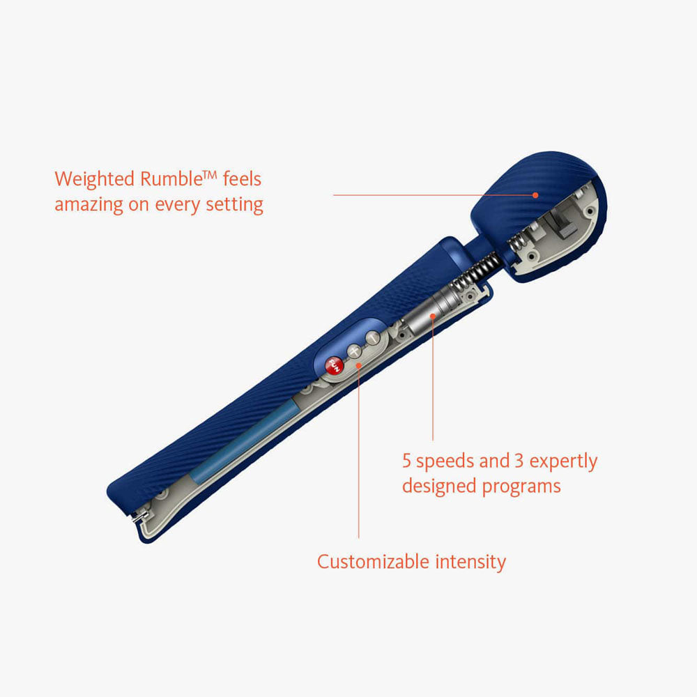 Fun Factory Vim Midnight Blue Midnight Blue 31.3 Cm Usb Rechargeable Massager Wand