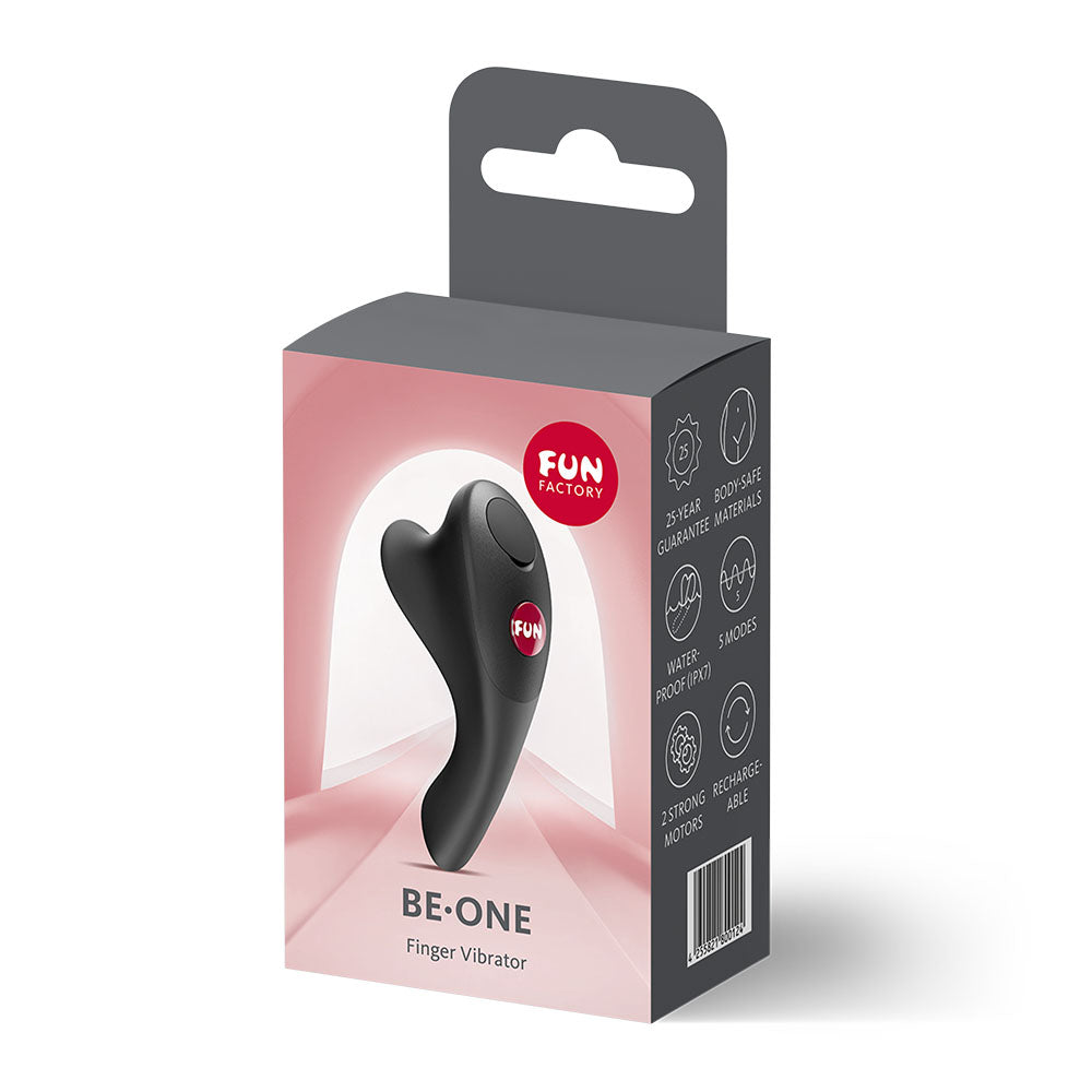 Fun Factory Be One Black Black Usb C Rechargeable Finger Stimulator