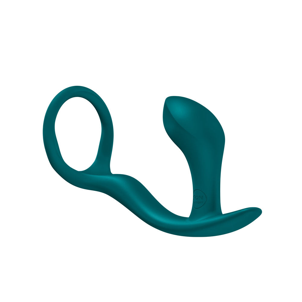 Fun Factory Bootie Ring Bottle Green Bottle Green 14.7 Cm Anal Plug With Cock Ring