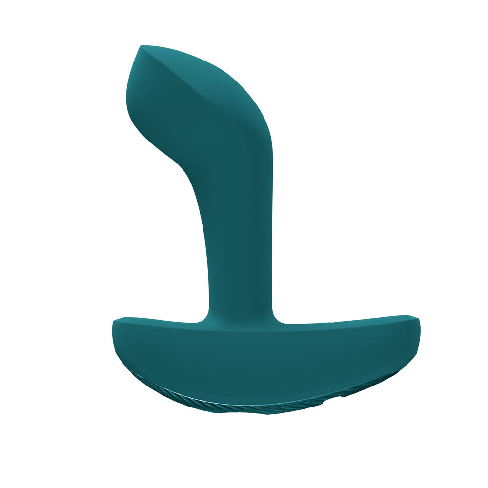 Fun Factory Booty Vibe Bottle Green Bottle Green 9.7 Cm Usb C Rechargeable Vibrating Anal Plug